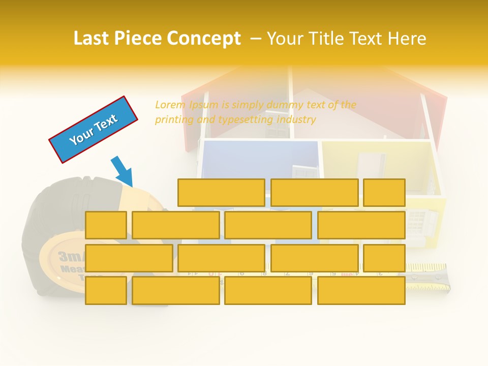 Mark Centimeter Ruler PowerPoint Template