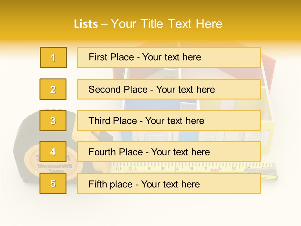 Mark Centimeter Ruler PowerPoint Template