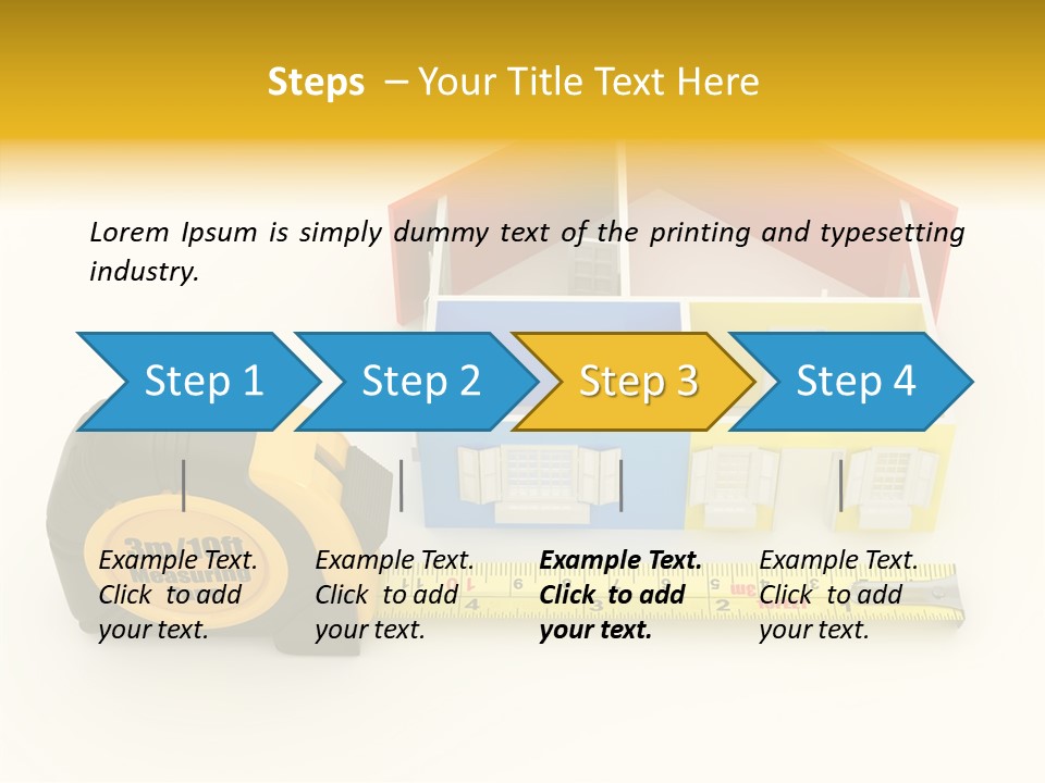 Mark Centimeter Ruler PowerPoint Template
