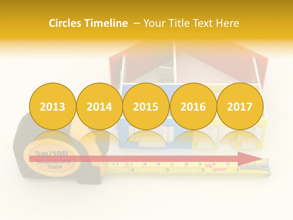 Mark Centimeter Ruler PowerPoint Template