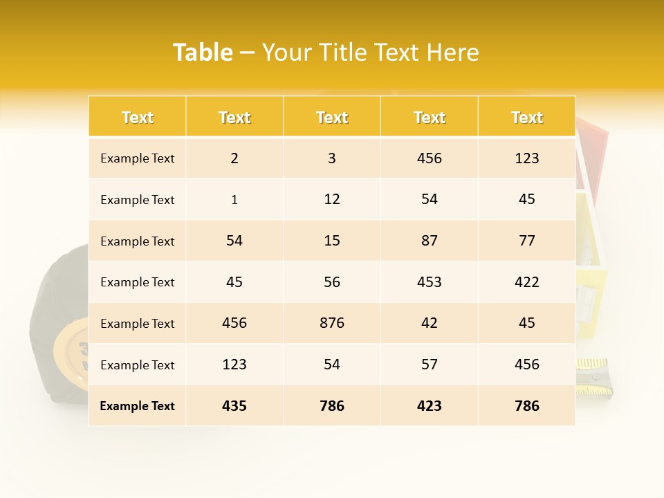 Mark Centimeter Ruler PowerPoint Template