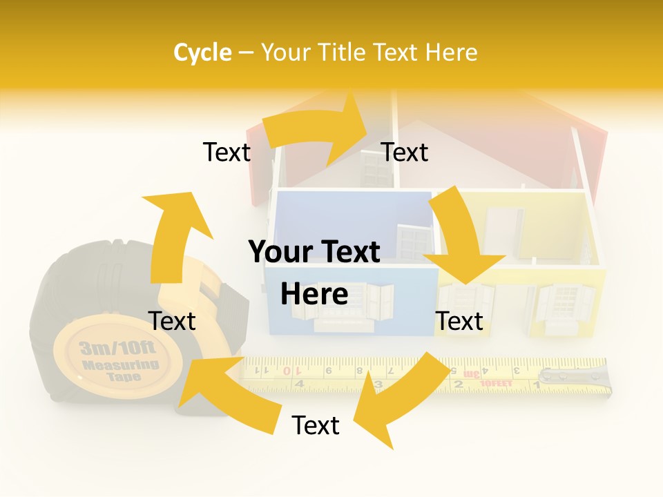Mark Centimeter Ruler PowerPoint Template