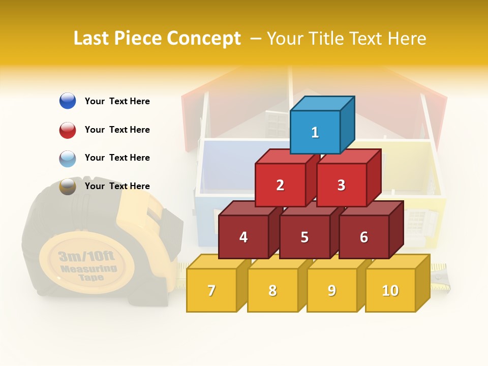 Mark Centimeter Ruler PowerPoint Template