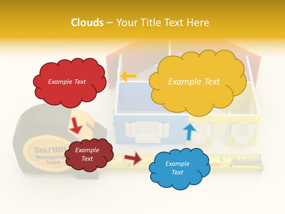 Mark Centimeter Ruler PowerPoint Template