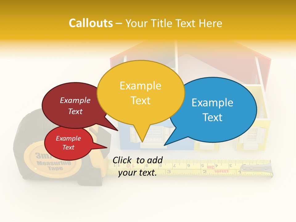 Mark Centimeter Ruler PowerPoint Template
