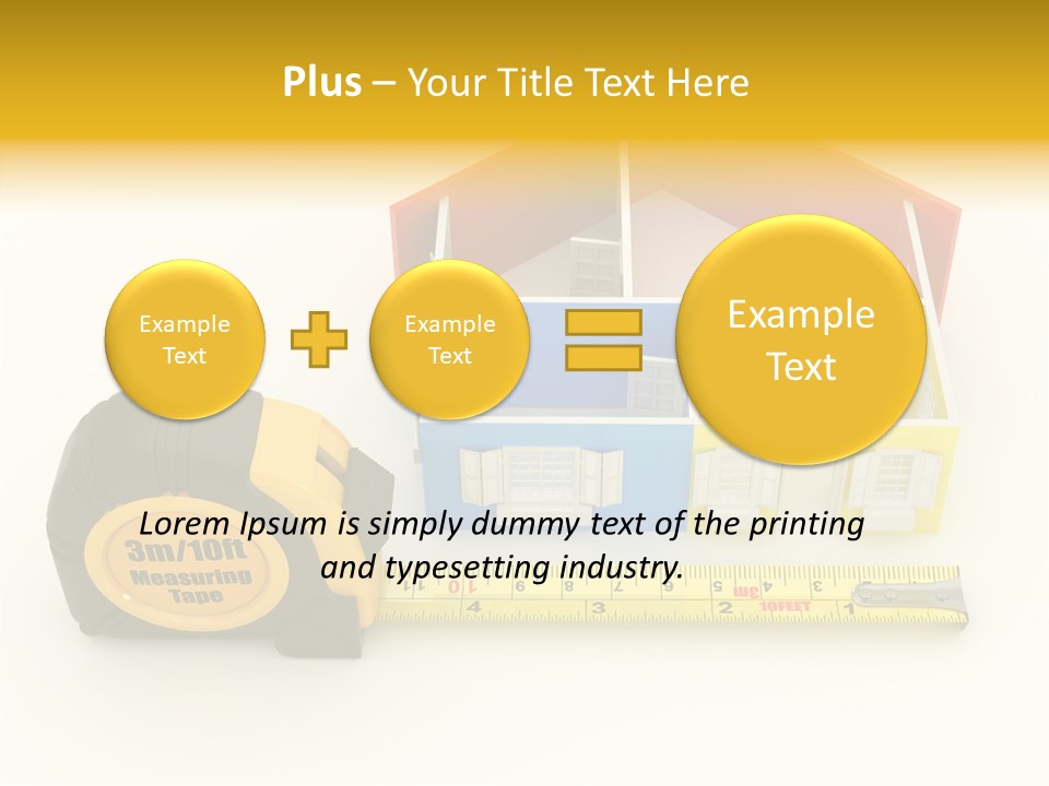Mark Centimeter Ruler PowerPoint Template