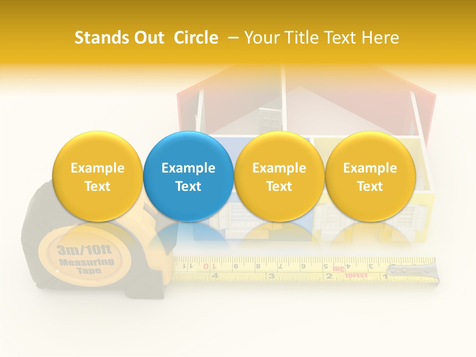 Mark Centimeter Ruler PowerPoint Template