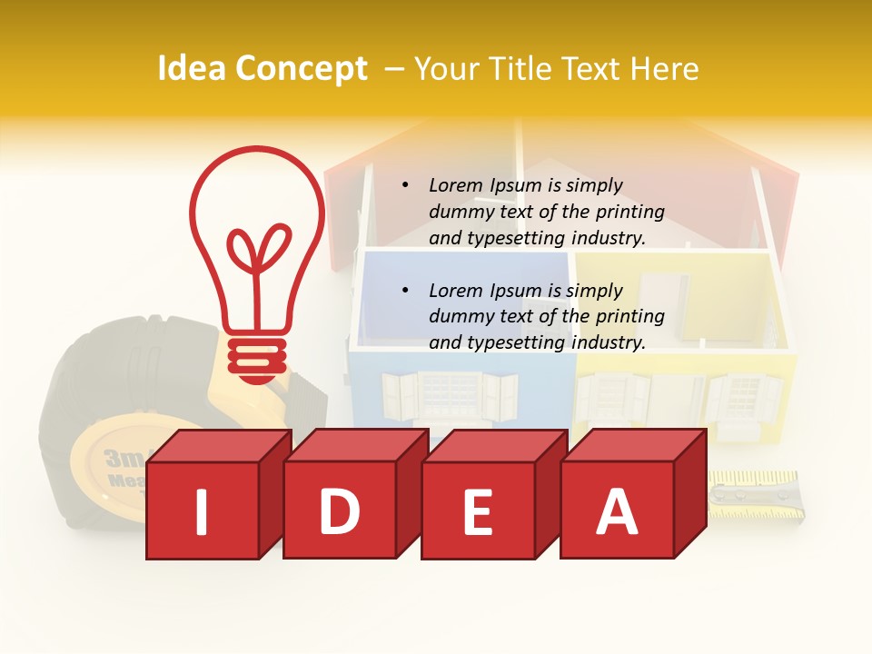 Mark Centimeter Ruler PowerPoint Template