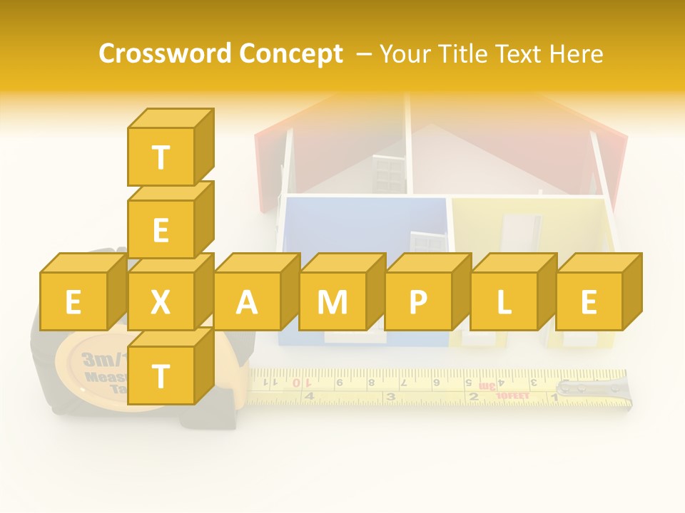Mark Centimeter Ruler PowerPoint Template