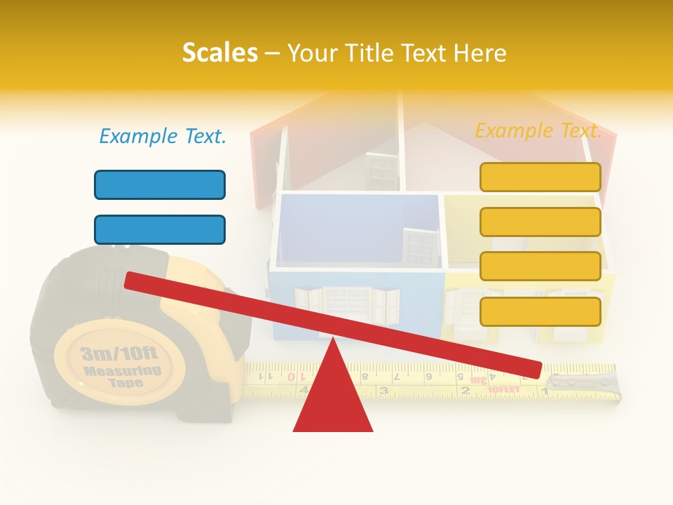 Mark Centimeter Ruler PowerPoint Template