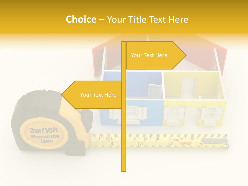 Mark Centimeter Ruler PowerPoint Template