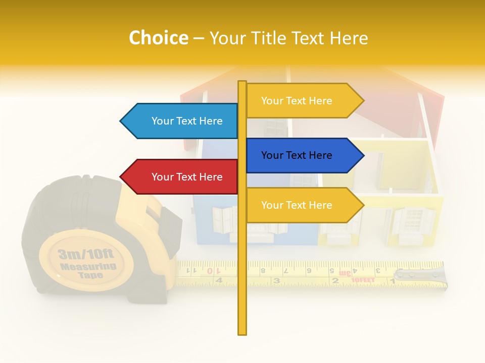 Mark Centimeter Ruler PowerPoint Template