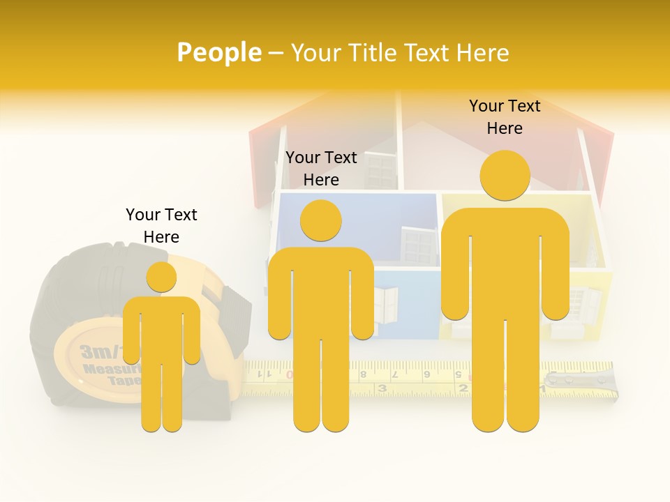 Mark Centimeter Ruler PowerPoint Template
