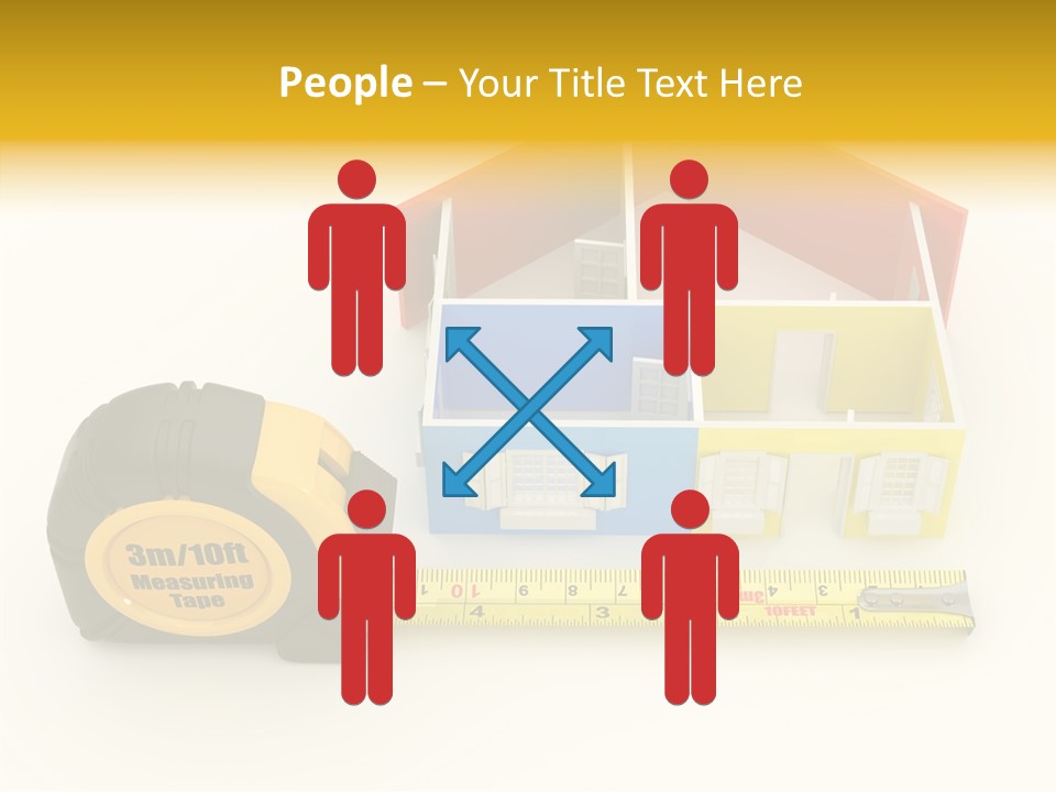 Mark Centimeter Ruler PowerPoint Template