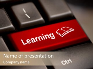 E Learning Distance Education Learning PowerPoint Template