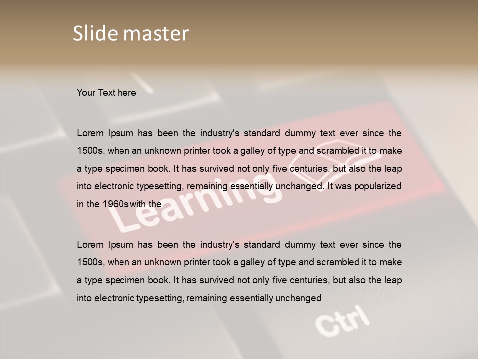 E Learning Distance Education Learning PowerPoint Template