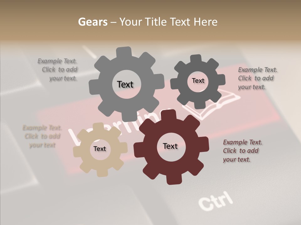 E Learning Distance Education Learning PowerPoint Template