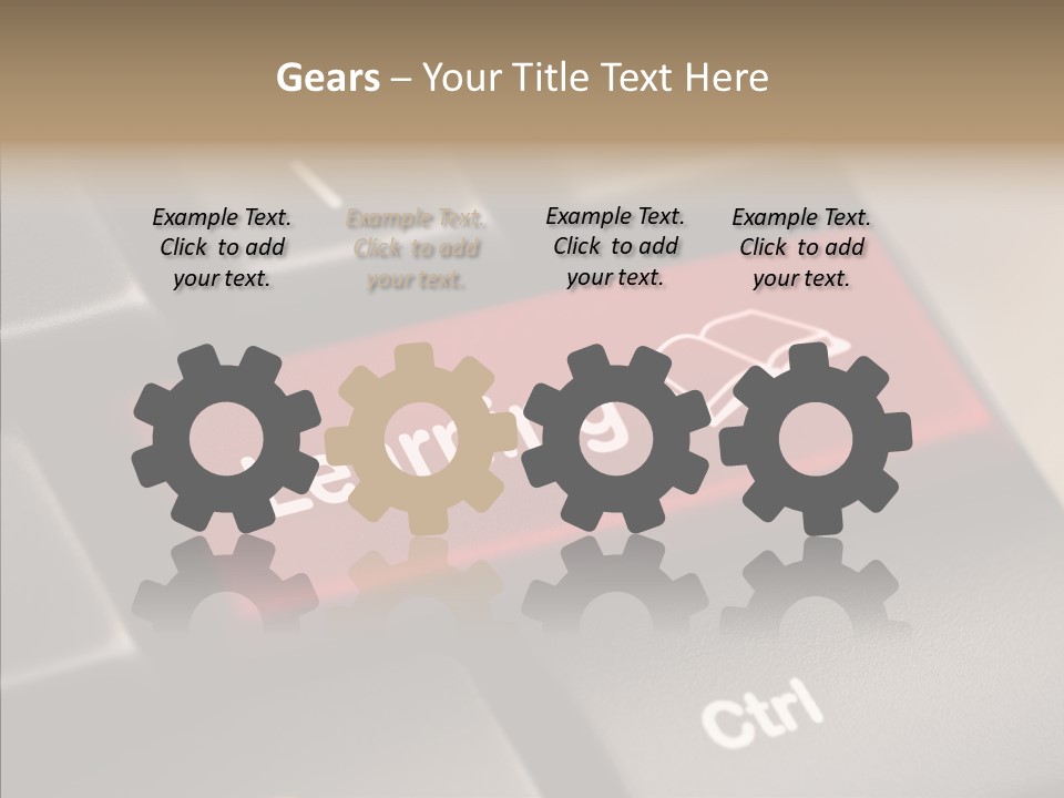 E Learning Distance Education Learning PowerPoint Template