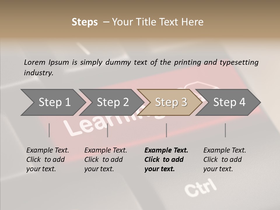 E Learning Distance Education Learning PowerPoint Template