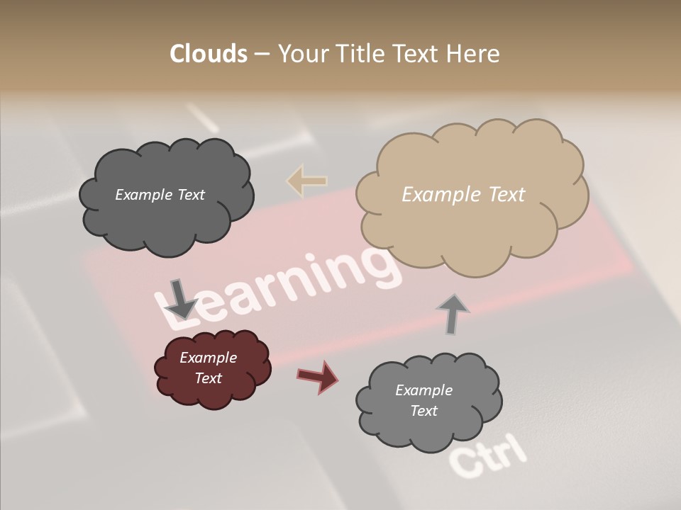 E Learning Distance Education Learning PowerPoint Template