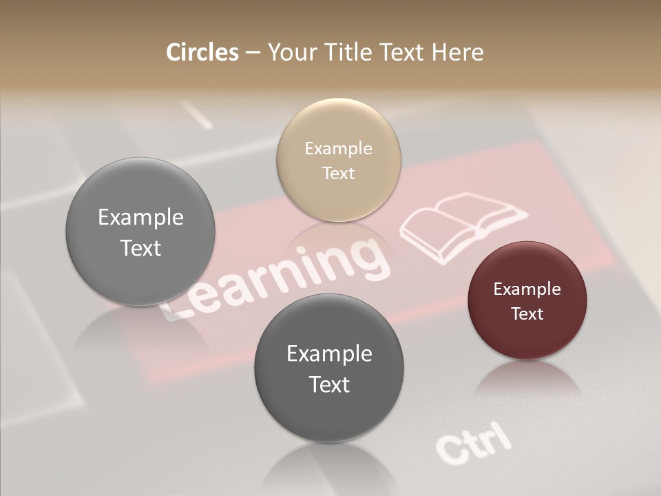 E Learning Distance Education Learning PowerPoint Template