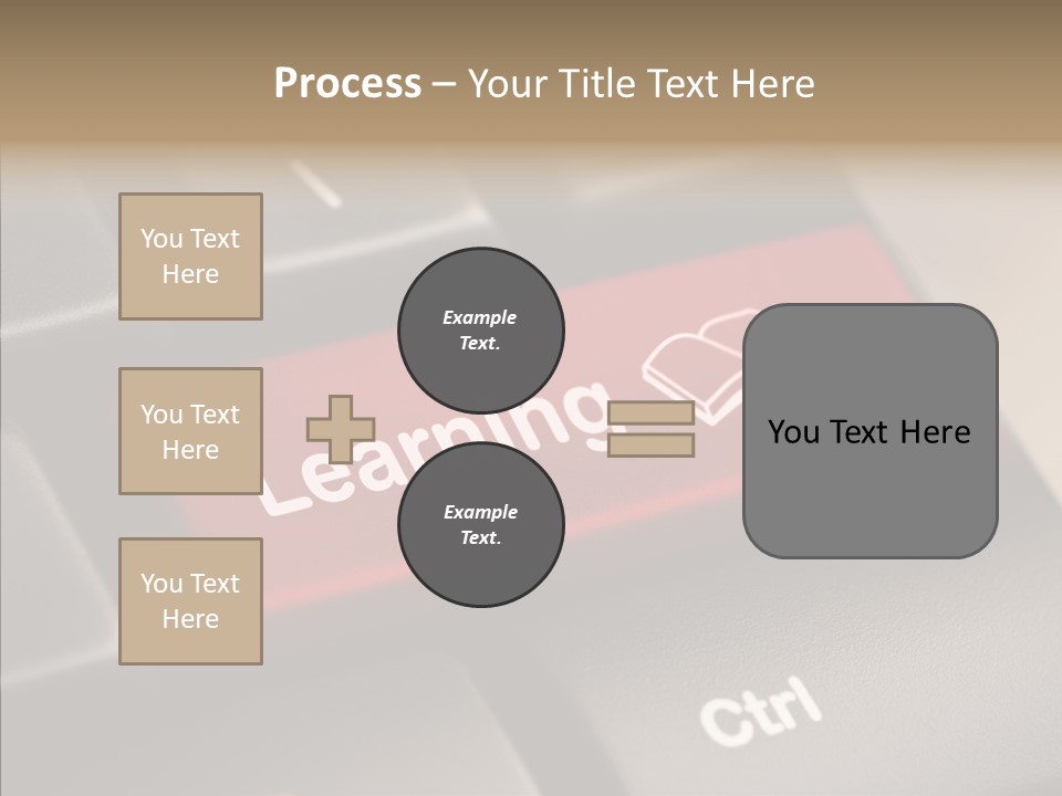 E Learning Distance Education Learning PowerPoint Template
