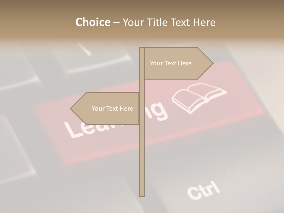 E Learning Distance Education Learning PowerPoint Template