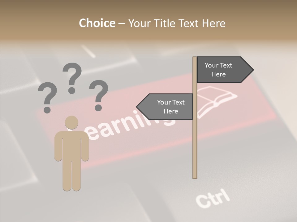 E Learning Distance Education Learning PowerPoint Template