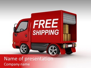 Container Mail Shipping PowerPoint Template