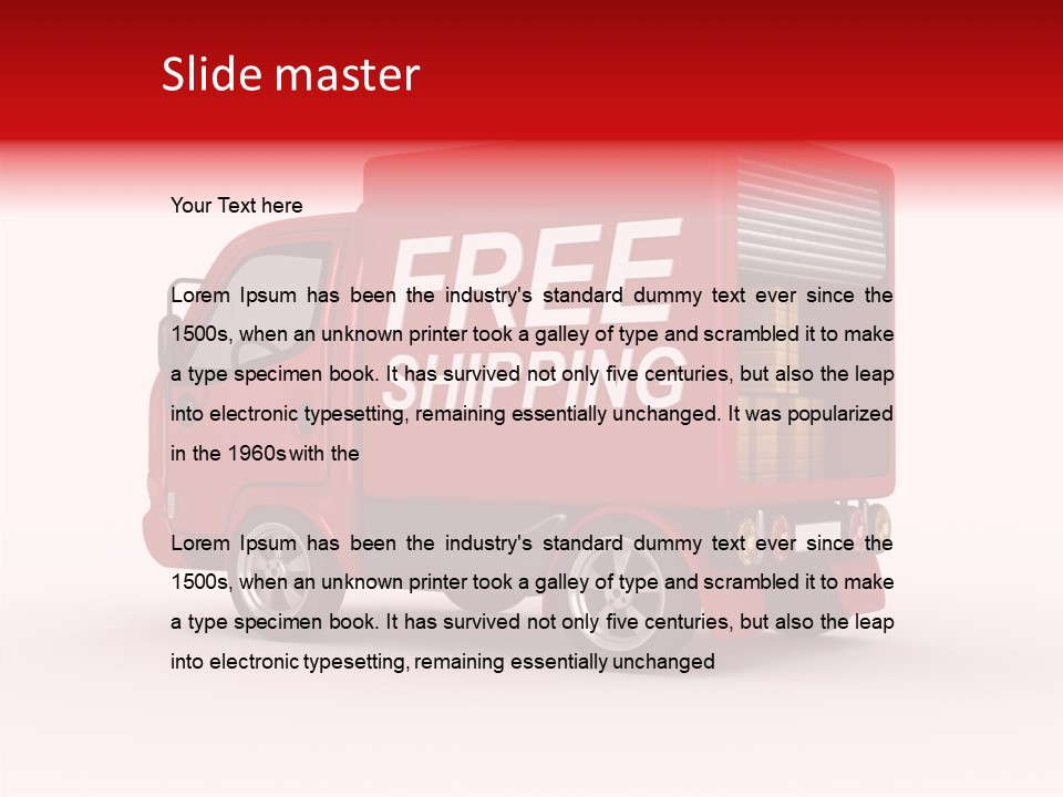 Container Mail Shipping PowerPoint Template