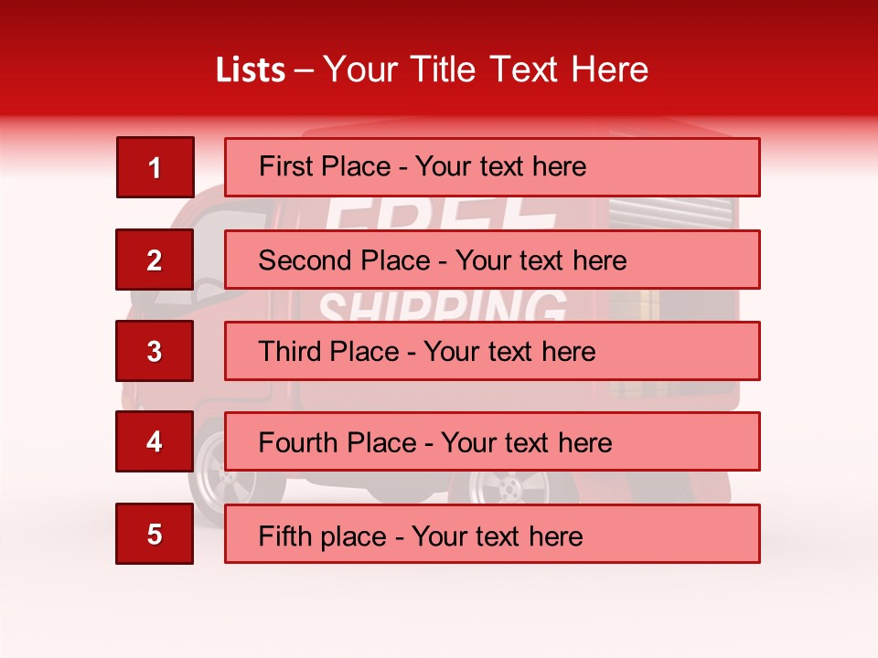 Container Mail Shipping PowerPoint Template