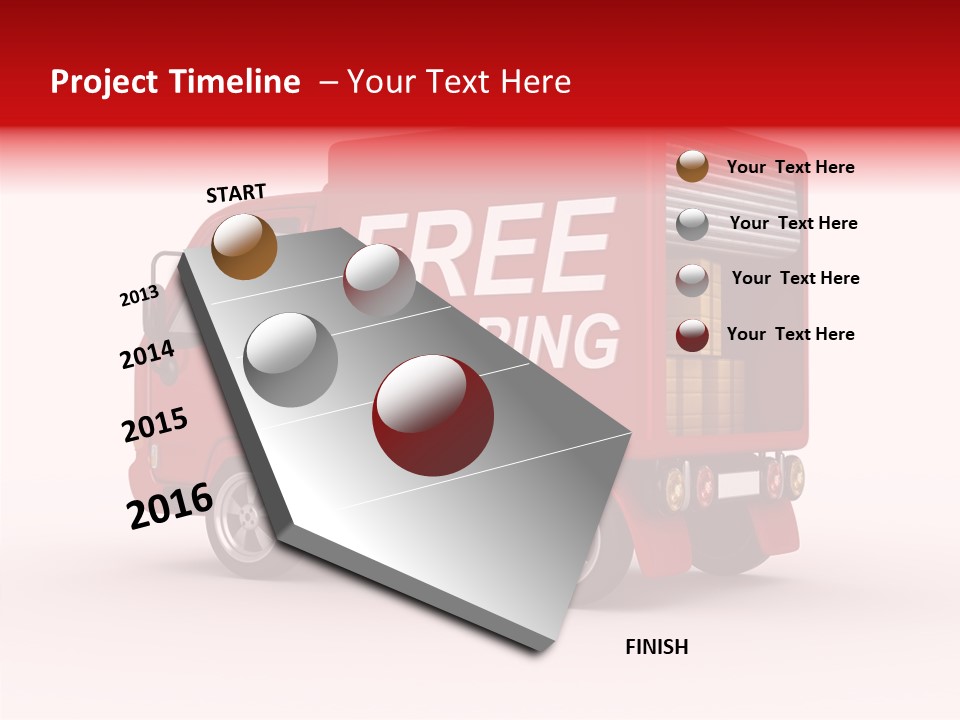 Container Mail Shipping PowerPoint Template