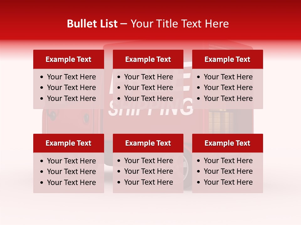 Container Mail Shipping PowerPoint Template