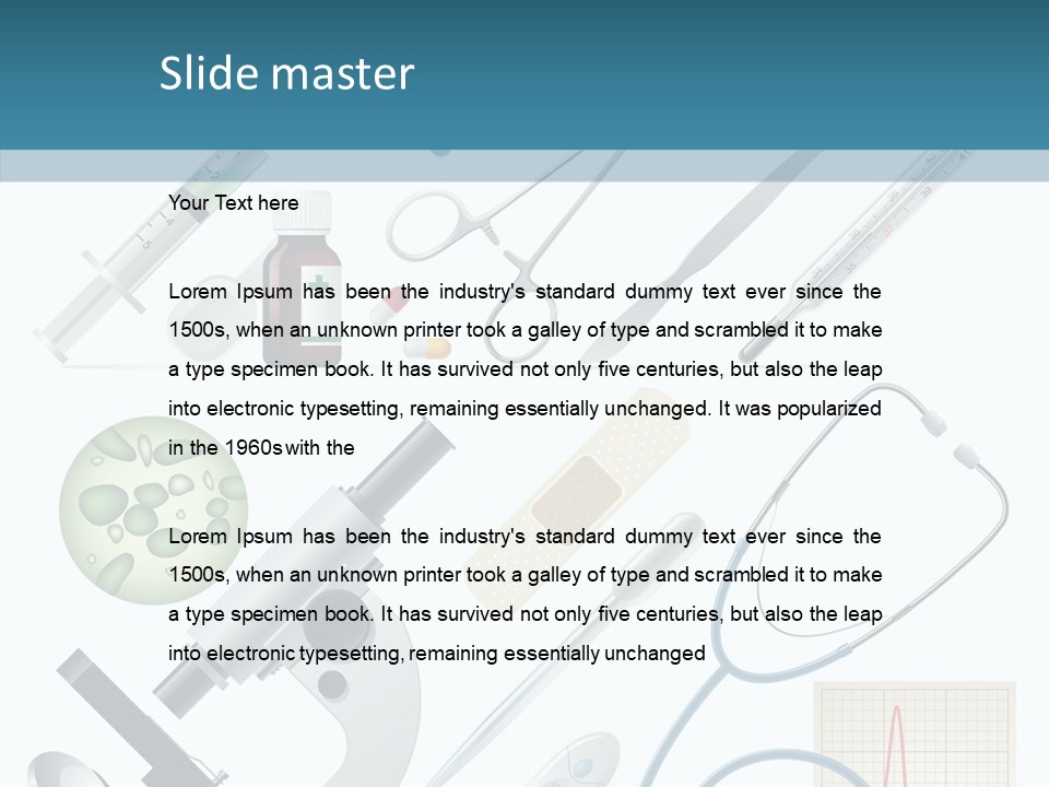 Health Medicine Implement PowerPoint Template