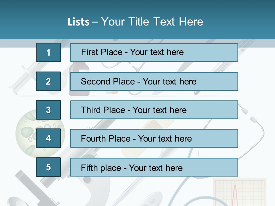 Health Medicine Implement PowerPoint Template