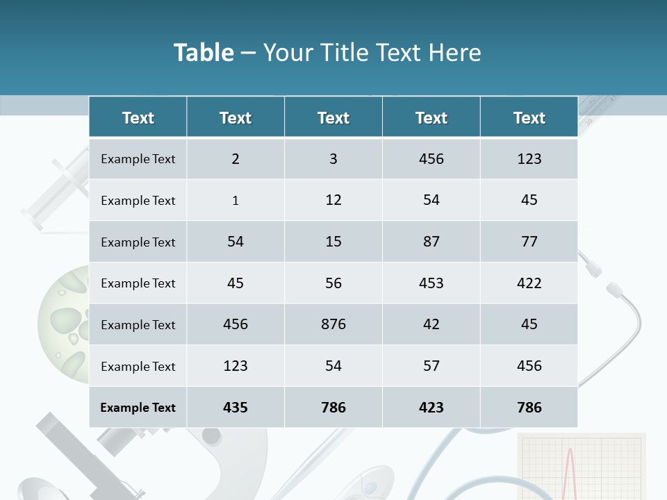 Health Medicine Implement PowerPoint Template