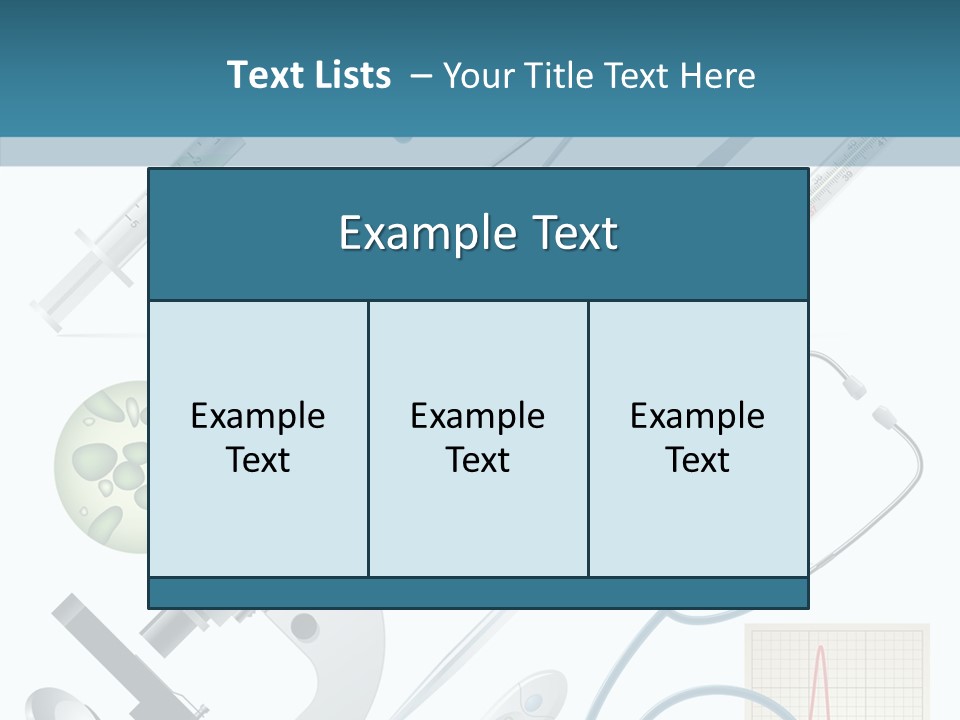 Health Medicine Implement PowerPoint Template