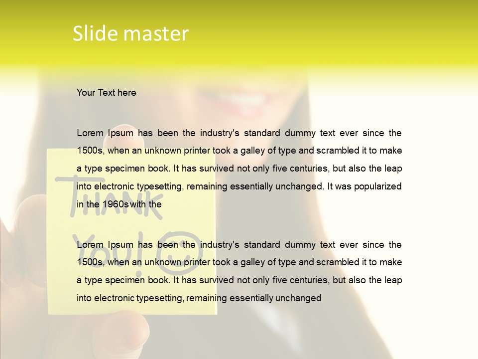 Thankful Thank Customer PowerPoint Template