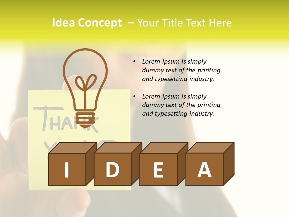 Thankful Thank Customer PowerPoint Template