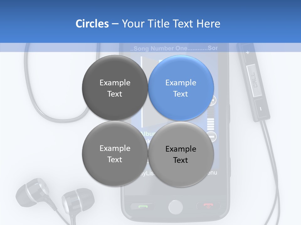 Earphone Nobody Audio PowerPoint Template