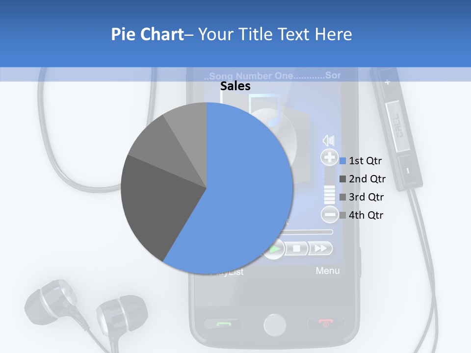 Earphone Nobody Audio PowerPoint Template