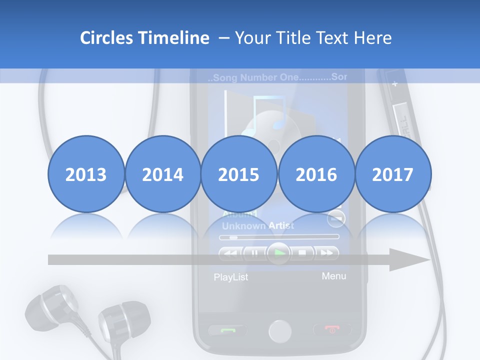 Earphone Nobody Audio PowerPoint Template
