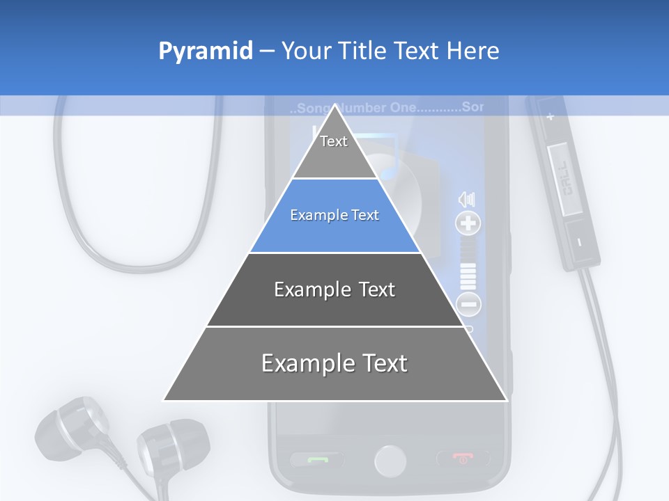 Earphone Nobody Audio PowerPoint Template