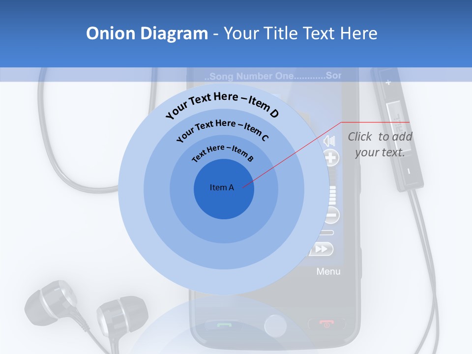 Earphone Nobody Audio PowerPoint Template