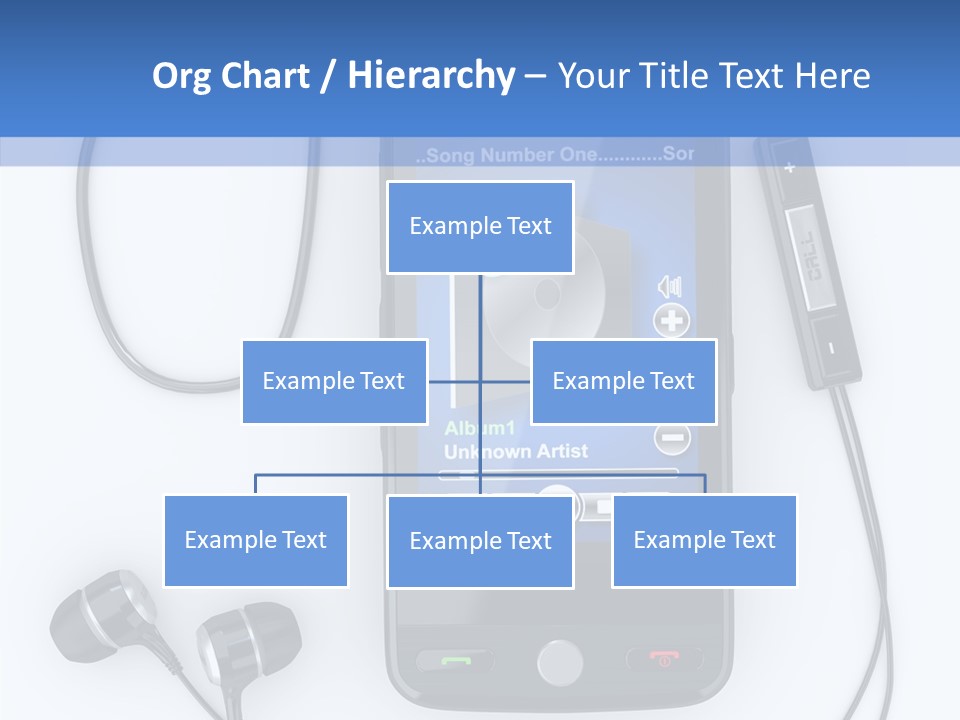 Earphone Nobody Audio PowerPoint Template