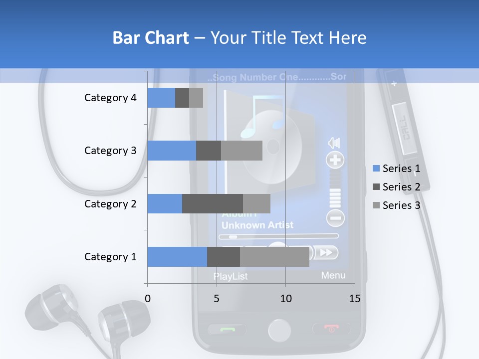 Earphone Nobody Audio PowerPoint Template