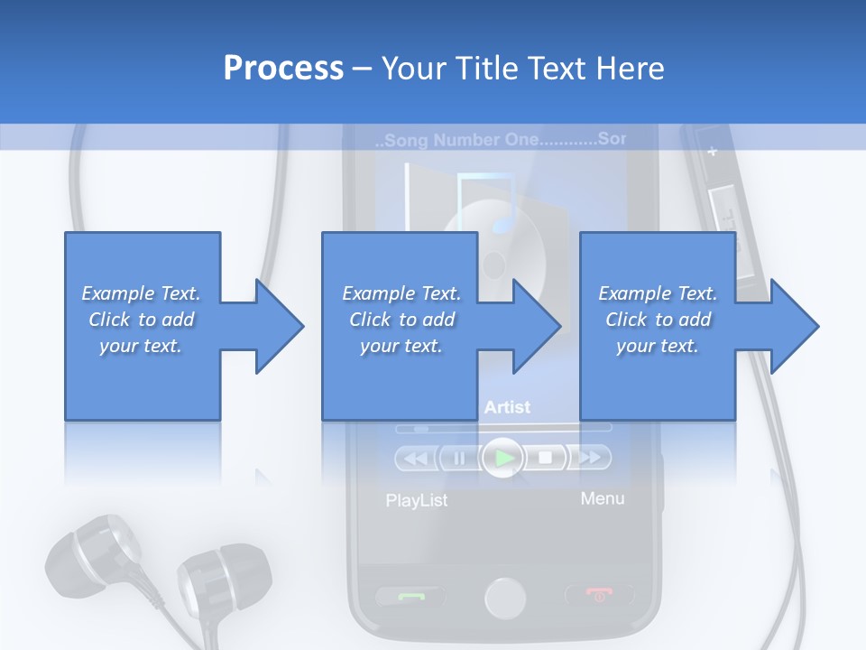 Earphone Nobody Audio PowerPoint Template