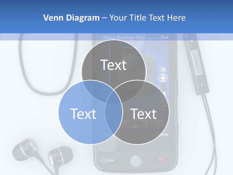 Earphone Nobody Audio PowerPoint Template