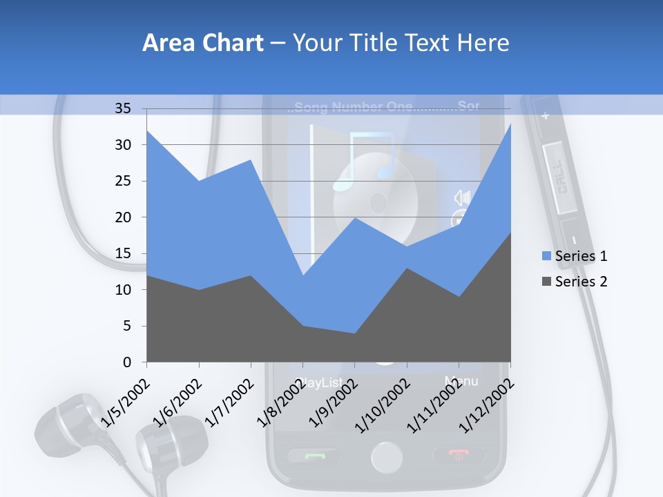 Earphone Nobody Audio PowerPoint Template