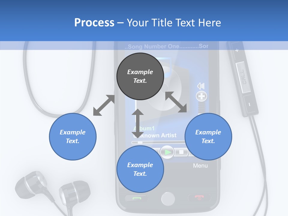 Earphone Nobody Audio PowerPoint Template